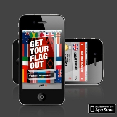 LONDON 2012: Jam launch London 2012 Olympics 'Get Your Flag Out' app image