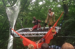 Kids in London – Delight and drama at La Tempesta outdoor circus and aerial puppet show in Queen’s Woods, Highgate image