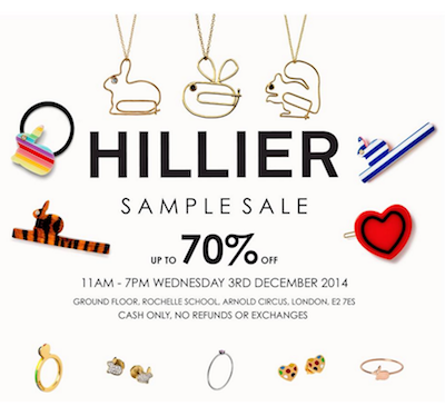 Hillier London Sample Sale! image