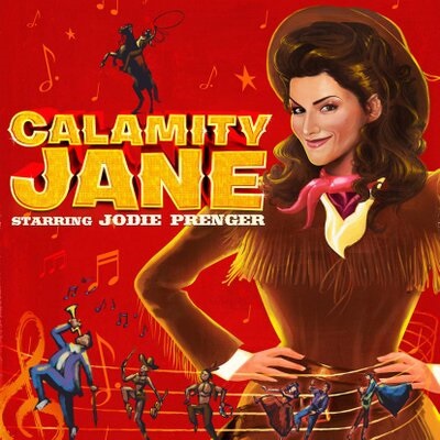 Whip cracking fun at Calamity Jane musical at New Wimbledon Theatre image