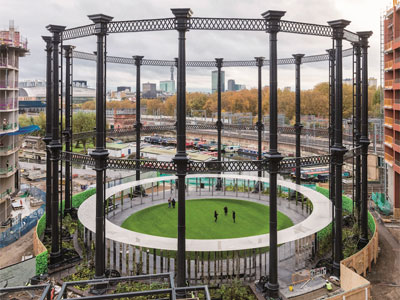 A perfectly round little park: King's Cross' Gasholder Park image