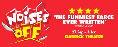 Sarcasm, sardines and sheiks in Noises Off at The Garrick Theatre image