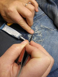 Jeans restoration