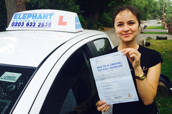 I passed my driving test with Eleph