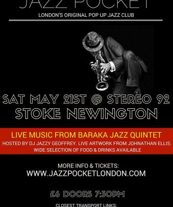 Jazz Pocket Ft. Baraka Jazz Quintet & More! image