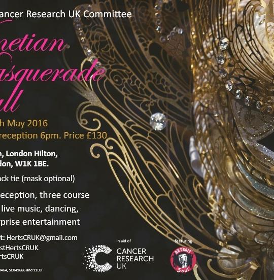 Venetian Masquerade Ball in aid of Cancer Research UK image