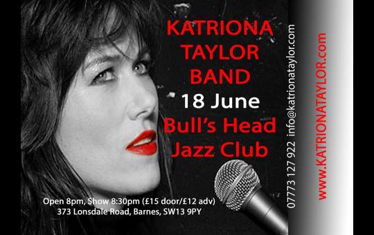 Jazz Night - Katriona Taylor and her Band, Live in Barnes image