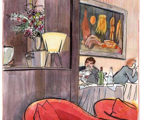 Lucinda Rogers, Drawings of Restaurants at L'escargot image