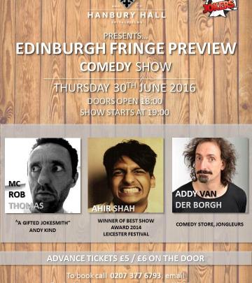 Edinburgh Fringe Preview Show (Comedy) image