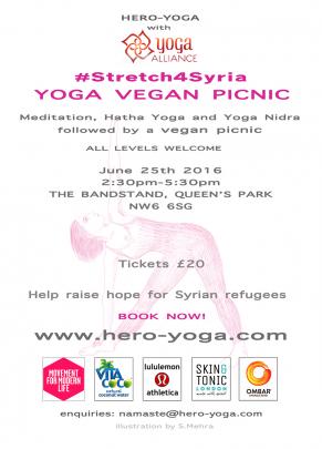International Day of Yoga #Stretch4Syria Yoga Picnic image