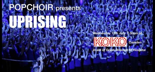 Popchoir presents 'Uprising' in aid of G.O.S.H. image