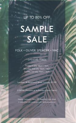 YMC, Folk and Oliver Spencer Sample Sale image