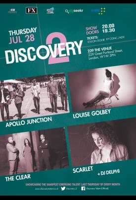 Discovery 2 Showcase Ft Apollo Junction + Louise Golbey + The Clear + Scarlet image