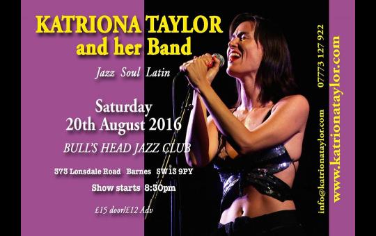 Saturday Night Jazz, Katriona Taylor and Band - Live image