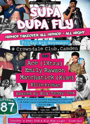Supa Dupa Fly 'All HipHop, All Night' w/ DJ Ace (1Xtra) image