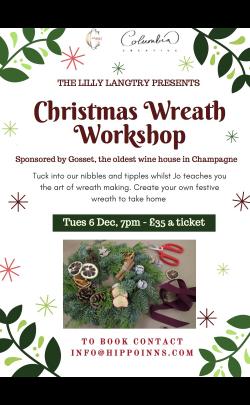 Christmas Wreath Making at Hippo Inns image