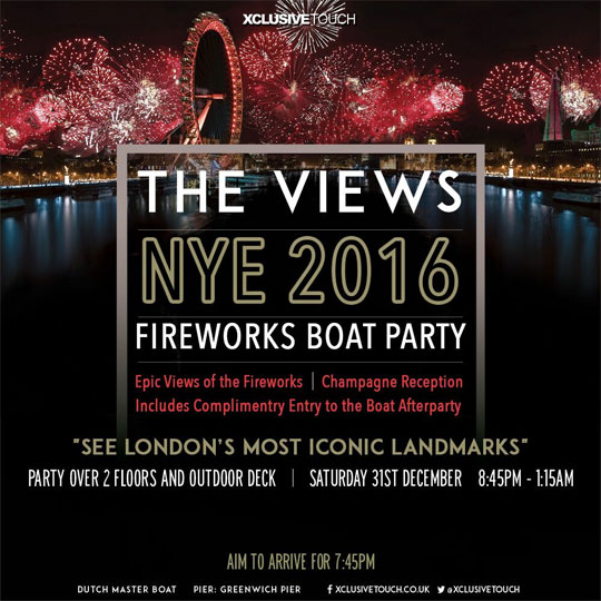 The Views NYE Fireworks Boat Party image