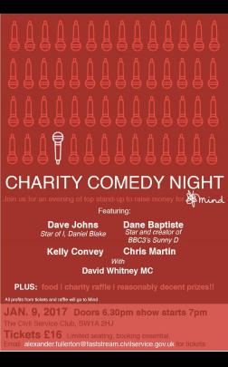 Charity stand-up night featuring Dave Johns image