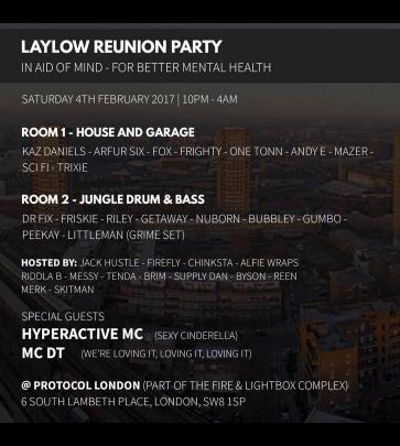 Laylow Reunion Party - In Aid Of Mind, The Mental Health Charity image