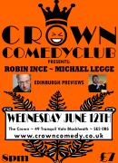 Crown Comedyclub - Michael Legge & Robin Ince image