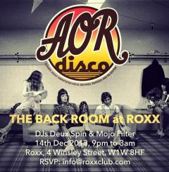AOR Disco Presents 'The Back Room' image