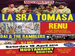 Movimientos presents: La Sra Tomasa, Dai and The Ramblers, RENU, DJ OGT image