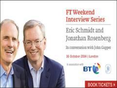 FT Weekend Interview Series - Eric Schmidt and Jonathan Rosenberg image