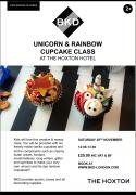 BKD Kids Unicorn and Rainbow Cupcake Class @ The Hoxton Hotel image