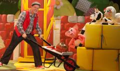 CBeebies' Justin Fletcher as the Voice of Pongo the Pig in 'Marty MacDonald's Farm'! image