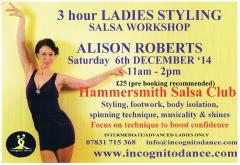 Salsa Dance Ladies Styling Workshop at Hammersmith Salsa Club image