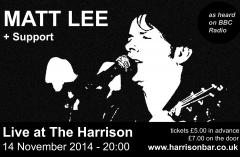 Matt Lee Live at The Harrison image
