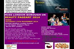 Miss London Borough 2014 Beauty Pageant image