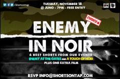 Shorts On Tap present: 'Enemy in Noir - 7 Short Films'  image
