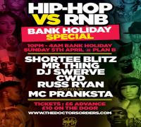 Hip-Hop vs RnB - Easter Bank Holiday Special image