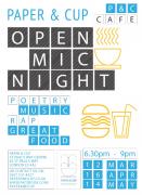 Open Mic Night @ Paper & Cup Cafe image