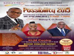 Possibility 2015 Leadership Kingdom Wealth Creation image