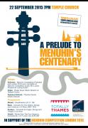 A Prelude to Menuhin's Centenary: Joji Hattori + Ludvig Gudim + Roger Sayer + Orpheus Sinfonia Orchestra image