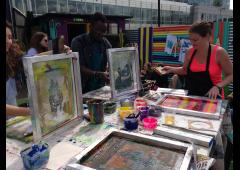 Screen Printing at The Queen of Hoxton  image