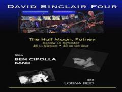 David Sinclair Four + Ben Cipolla Band + Lorna Reid image