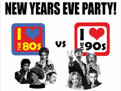 I love the 80s vs 90s NYE Party image