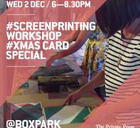#Screensprinting Workshop #Xmas Card Special image