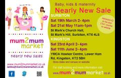 11th June - Kingston mum2mum market nearly new sale image