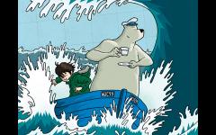 A Boy and a Bear in a Boat image