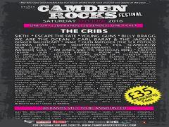 Camden Rocks Festival 2016 with The Cribs, Sikth, Escape The Fate and more image