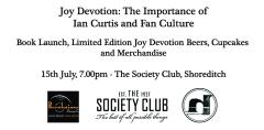 Book Launch - Joy Devotion: The Importance of Ian Curtis and Fan Culture image
