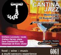 **606 Club Special** "Cantinajazz" Feat. Emiliano Loconsolo-vocals & Fine Wines From Tuscany! image