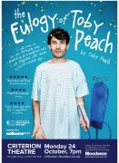 Award-winning one-man show "The Eulogy of Toby Peach" direct from Edinburgh Fringe Festival image