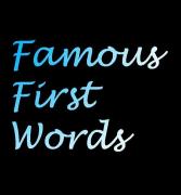 Famous First Words Open Mic image