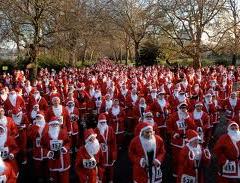 London Santa Run in Battersea Park image