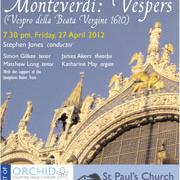 Monteverdi Vespers (in aid of charity) image